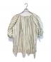 Uhr (ウーア) Striped Volume Sleeve Blouse アイボリー サイズ:Free：5000円