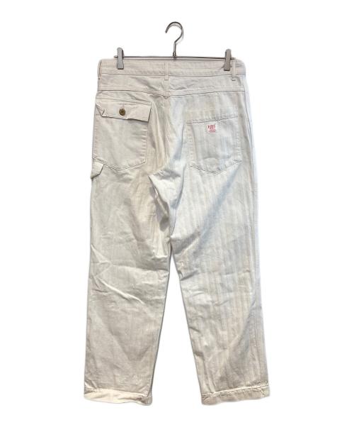 F.O.B FACTORY（エフオービー ファクトリー）F.O.B FACTORY (エフオービー ファクトリー) ヘリンボーンツイルペインターパンツ ホワイト サイズ:Lの古着・服飾アイテム