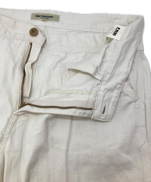 F.O.B FACTORY（エフオービー ファクトリー）F.O.B FACTORY (エフオービー ファクトリー) ヘリンボーンツイルペインターパンツ ホワイト サイズ:Lの古着・服飾アイテム