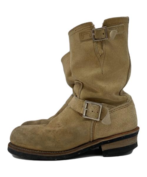 RED WING（レッドウィング）RED WING (レッドウィング) ［古着］ENGINEER BOOTS ベージュ サイズ:USA 8Dの古着・服飾アイテム