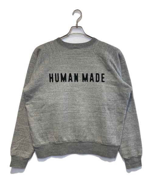 HUMAN MADE（ヒューマンメイド）HUMAN MADE (ヒューマンメイド) CLASSIC SWEATSHIRT グレー サイズ:XLの古着・服飾アイテム