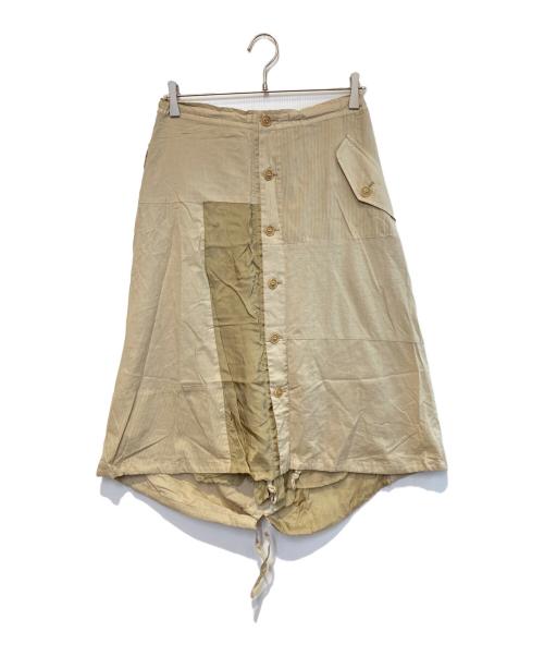 Y's（ワイズ）Y's (ワイズ) パッチワークスカート ベージュ サイズ:1の古着・服飾アイテム