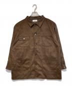 WHIMSICウィムジック）の古着「スウェードタッチカバーオール」｜ブラウン