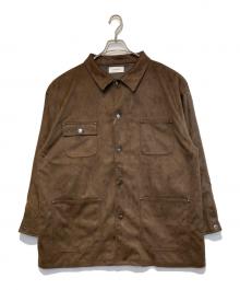 WHIMSIC（ウィムジック）の古着「スウェードタッチカバーオール」｜ブラウン