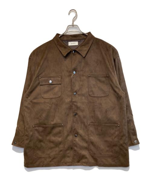 WHIMSIC（ウィムジック）WHIMSIC (ウィムジック) スウェードタッチカバーオール ブラウン サイズ:Free 未使用品の古着・服飾アイテム