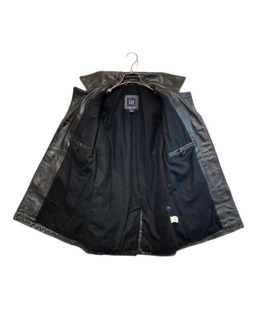 GAP（ギャップ）GAP (ギャップ) ［古着］カウレザーカーコート ブラック サイズ:Sの古着・服飾アイテム