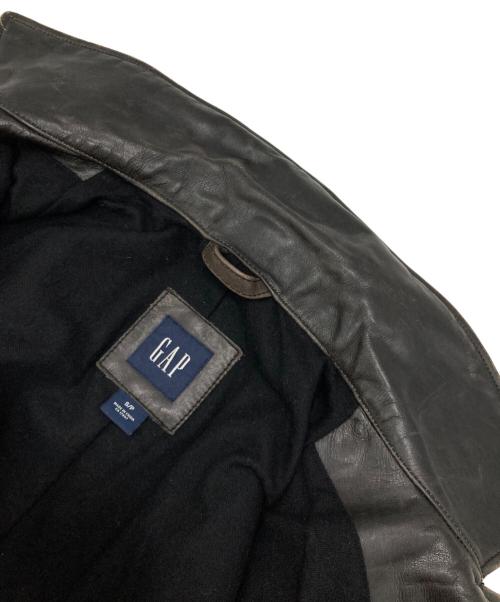 GAP（ギャップ）GAP (ギャップ) ［古着］カウレザーカーコート ブラック サイズ:Sの古着・服飾アイテム