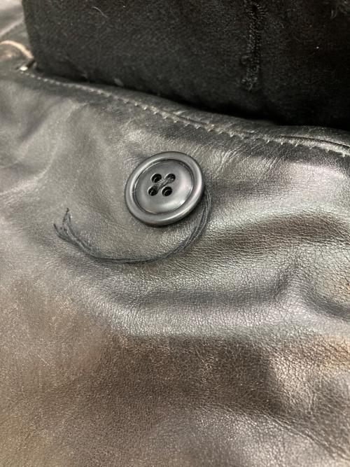 GAP（ギャップ）GAP (ギャップ) ［古着］カウレザーカーコート ブラック サイズ:Sの古着・服飾アイテム