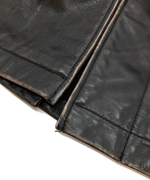 GAP（ギャップ）GAP (ギャップ) ［古着］カウレザーカーコート ブラック サイズ:Sの古着・服飾アイテム