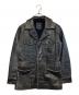 GAP（ギャップ）の古着「［古着］カウレザーカーコート」｜ブラック