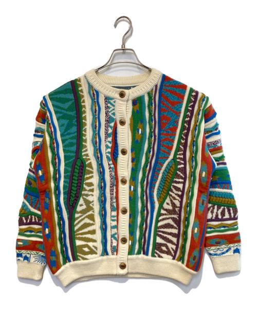 GECCU（ゲック）GECCU (ゲック) ［古着］3Dニットカーディガン マルチカラー サイズ:Sの古着・服飾アイテム