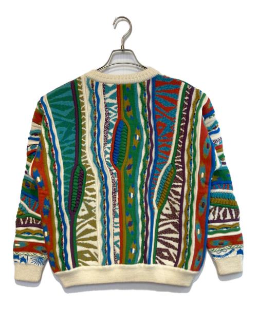 GECCU（ゲック）GECCU (ゲック) ［古着］3Dニットカーディガン マルチカラー サイズ:Sの古着・服飾アイテム