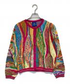 IiMNOSリムノス）の古着「3Dニットカーディガン」｜ショッキングピンク