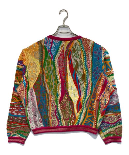 IiMNOS（リムノス）IiMNOS (リムノス) 3Dニットカーディガン ショッキングピンク サイズ:Mの古着・服飾アイテム