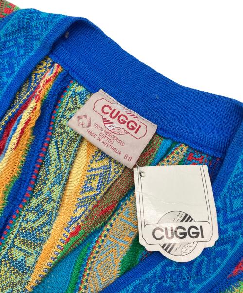 CUGGI（クージー）CUGGI (クージー) ［古着］3Dニットベスト ブルー×レッド サイズ:SSの古着・服飾アイテム