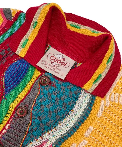 CUGGI（クージー）CUGGI (クージー) ［古着］3Dニットポロシャツ マルチカラー サイズ:sの古着・服飾アイテム