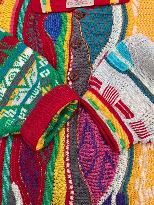 CUGGI（クージー）CUGGI (クージー) ［古着］3Dニットポロシャツ マルチカラー サイズ:sの古着・服飾アイテム