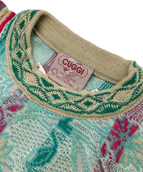 CUGGI（クージー）CUGGI (クージー) ［古着］3Dニット グリーン×レッド サイズ:Sの古着・服飾アイテム