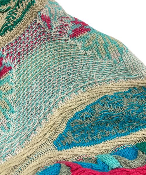 CUGGI（クージー）CUGGI (クージー) ［古着］3Dニット グリーン×レッド サイズ:Sの古着・服飾アイテム