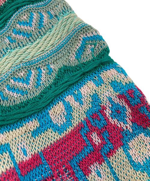 CUGGI（クージー）CUGGI (クージー) ［古着］3Dニット グリーン×レッド サイズ:Sの古着・服飾アイテム