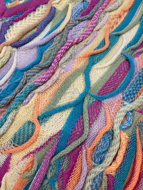 IiMNOS（リムノス）IiMNOS (リムノス) ［古着］3Dニット ピンクベージュ サイズ:Sの古着・服飾アイテム