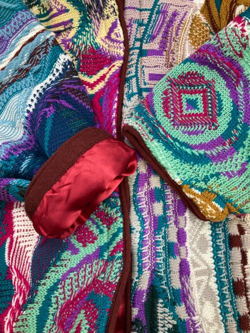 CUGGI（クージー）CUGGI (クージー) ［古着］3Dニットコート ブルー サイズ:SSの古着・服飾アイテム