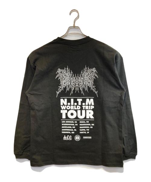 NISHIMOTO IS THE MOUTH（ニシモトイズザマウス）NISHIMOTO IS THE MOUTH (ニシモトイズザマウス) METAL TOUR L/S TEE ブラック サイズ:L 未使用品の古着・服飾アイテム