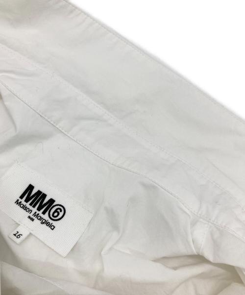 MM6 Maison Margiela kids（ムエムシックス メゾンマルジェラ キッズ）MM6 Maison Margiela kids (ムエムシックス メゾンマルジェラ キッズ) Logo Printed Long-Sleeved Shirt ホワイト サイズ:16(キッズサイズ)の古着・服飾アイテム