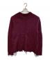 Maison Margiela（メゾンマルジェラ）の古着「ピリング加工クルーネックニット」｜ボルドー