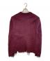 Maison Margiela (メゾンマルジェラ) ピリング加工クルーネックニット ボルドー サイズ:XL：27000円