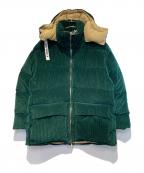 KHRISJOYクリスジョイ）の古着「コーデュロイダウンジャケット」｜グリーン