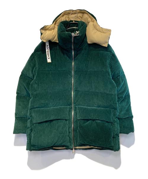 KHRISJOY（クリスジョイ）KHRISJOY (クリスジョイ) コーデュロイダウンジャケット グリーン サイズ:02 未使用品の古着・服飾アイテム