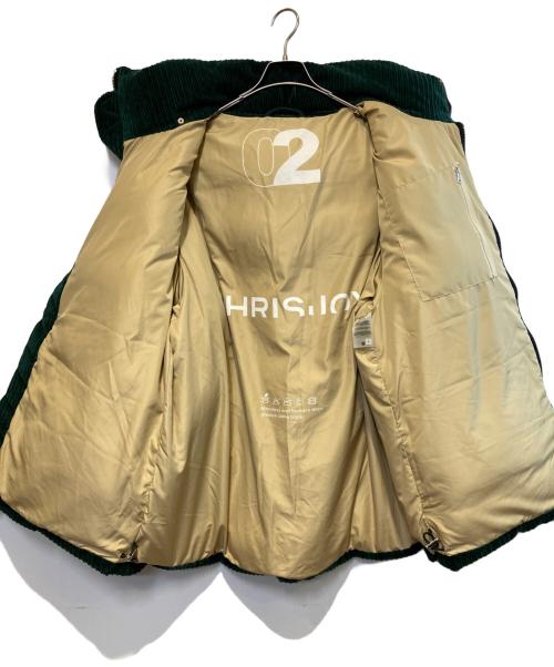 KHRISJOY（クリスジョイ）KHRISJOY (クリスジョイ) コーデュロイダウンジャケット グリーン サイズ:02 未使用品の古着・服飾アイテム