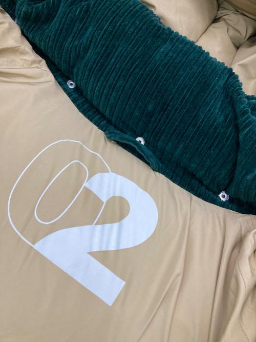 KHRISJOY（クリスジョイ）KHRISJOY (クリスジョイ) コーデュロイダウンジャケット グリーン サイズ:02 未使用品の古着・服飾アイテム