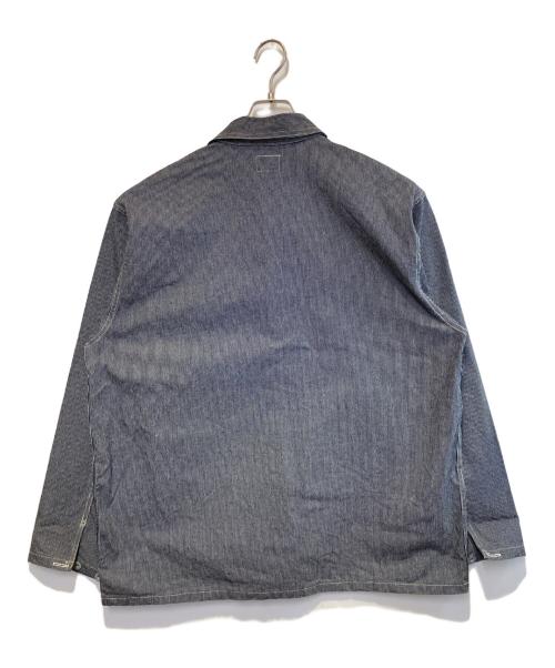 Pherrow's（フェローズ）Pherrow's (フェローズ) ウォバッシュプルオーバーシャツ インディゴ×ホワイト サイズ:Mの古着・服飾アイテム