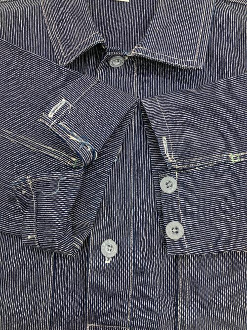 Pherrow's（フェローズ）Pherrow's (フェローズ) ウォバッシュプルオーバーシャツ インディゴ×ホワイト サイズ:Mの古着・服飾アイテム