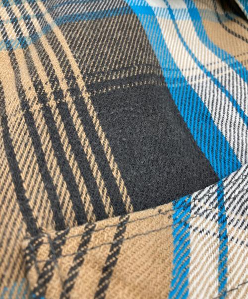 ST JOHN'S BAY（セントジョンズベイ）ST JOHN'S BAY (セントジョンズベイ) ［古着］BIGMAC フランネルシャツ ブラウン×ブルー サイズ:Lの古着・服飾アイテム