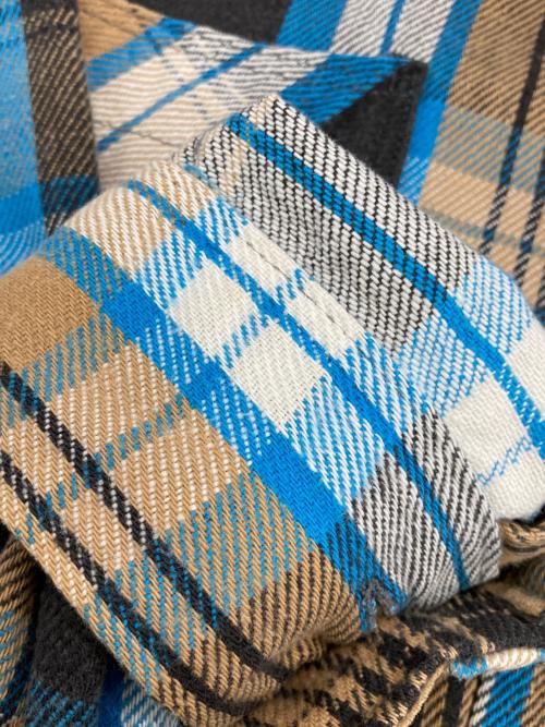 ST JOHN'S BAY（セントジョンズベイ）ST JOHN'S BAY (セントジョンズベイ) ［古着］BIGMAC フランネルシャツ ブラウン×ブルー サイズ:Lの古着・服飾アイテム