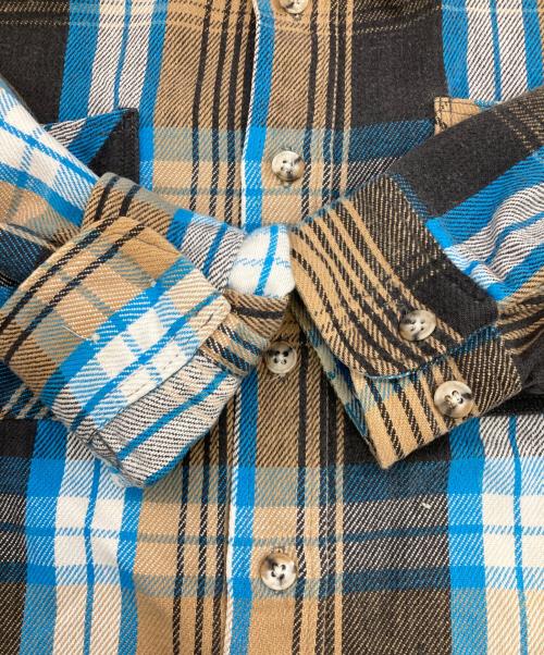 ST JOHN'S BAY（セントジョンズベイ）ST JOHN'S BAY (セントジョンズベイ) ［古着］BIGMAC フランネルシャツ ブラウン×ブルー サイズ:Lの古着・服飾アイテム