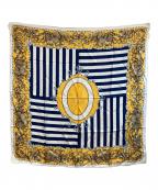 Christian Diorクリスチャン ディオール）の古着「シルクスカーフ」｜ネイビー×イエロー