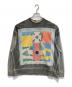 Vivienne Westwood RED LABEL（ヴィヴィアンウエストウッドレッドレーベル）の古着「オーガニックドライ天竺サンシャインオーブスプレーダイロングスリーブトップ」｜グレー