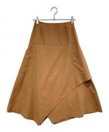 RIM.ARK（リムアーク）の古着「Random hem twill SK」｜ブラウン