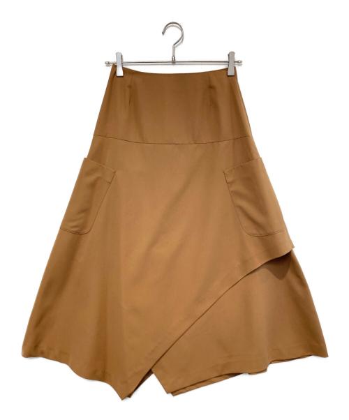 RIM.ARK（リムアーク）RIM.ARK (リムアーク) Random hem twill SK ブラウン サイズ:36の古着・服飾アイテム