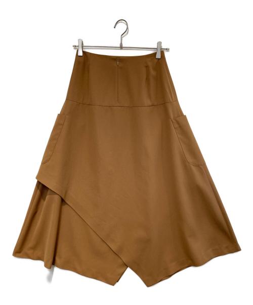 RIM.ARK（リムアーク）RIM.ARK (リムアーク) Random hem twill SK ブラウン サイズ:36の古着・服飾アイテム