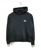 stussyステューシー）の古着「プルオーバーパーカー」｜ブラック