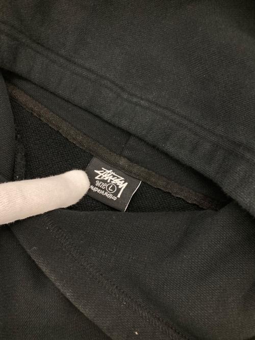 stussy（ステューシー）stussy (ステューシー) プルオーバーパーカー ブラック サイズ:Lの古着・服飾アイテム