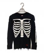SUPREME×Hanesシュプリーム×ヘインズ）の古着「Bones Thermal Crew」｜ブラック