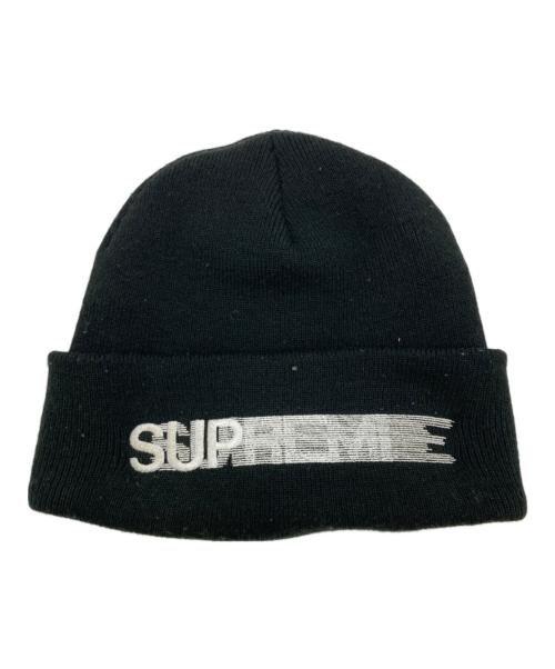 SUPREME（シュプリーム）SUPREME (シュプリーム) Motion Logo Beanie ブラックの古着・服飾アイテム