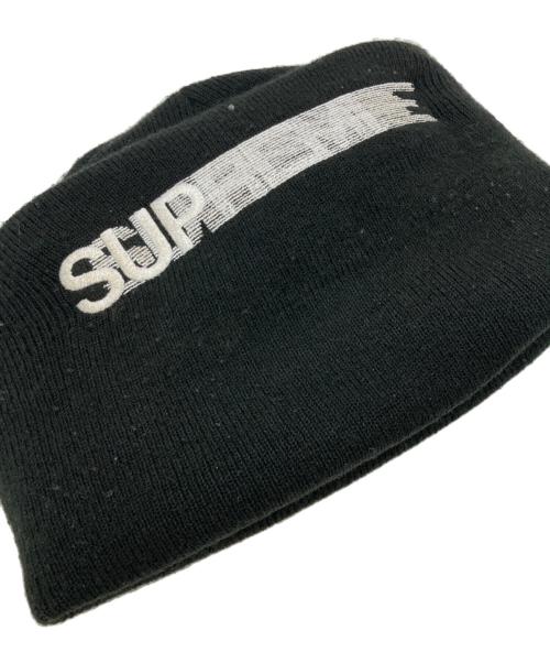 SUPREME（シュプリーム）SUPREME (シュプリーム) Motion Logo Beanie ブラックの古着・服飾アイテム