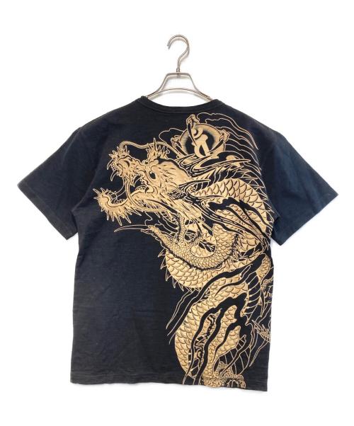 CROPPED HEADS（クロップドヘッズ）CROPPED HEADS (クロップドヘッズ) ヘンリーネックＴシャツ ブラック サイズ:Lの古着・服飾アイテム